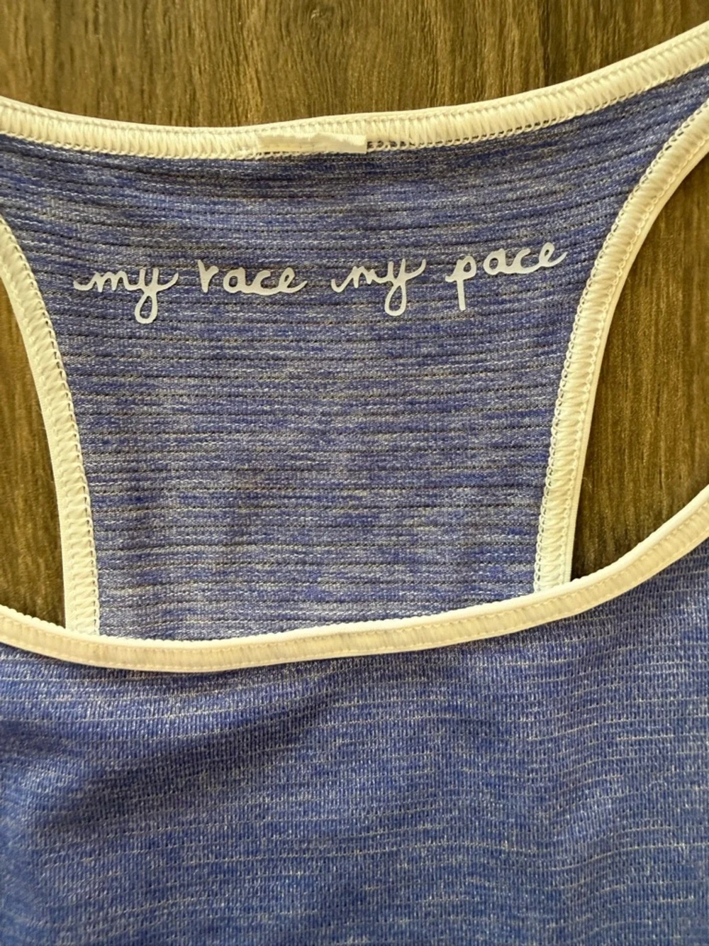 Lululemon Racerback Tank Top Blue Heathered Athletic Run Yoga Gym Size XS/S